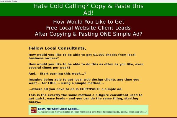 localwebsiteprofits.com site used Stefan