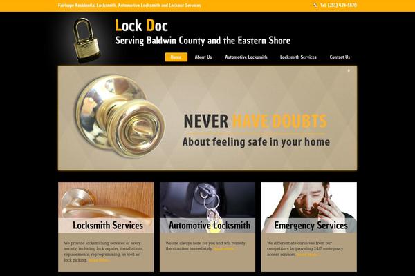 Locksmith theme site design template sample