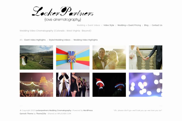 Garnish theme site design template sample