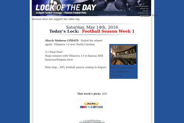lockoftheday.com site used Lock-of-the-day