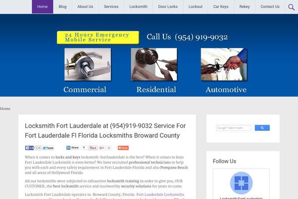 Radiate theme site design template sample