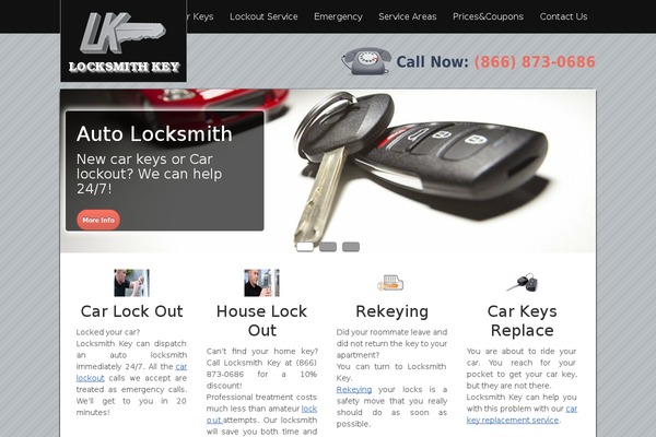 Locksmith theme site design template sample