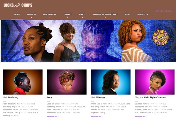 HairPress theme site design template sample