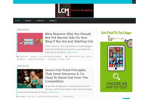 Site using WP Mobile Edition plugin