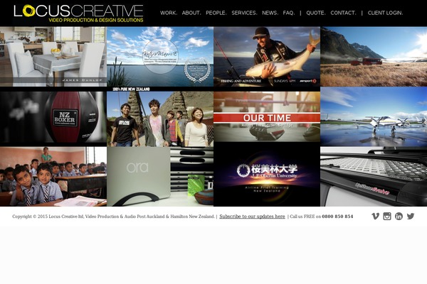 Locus theme site design template sample