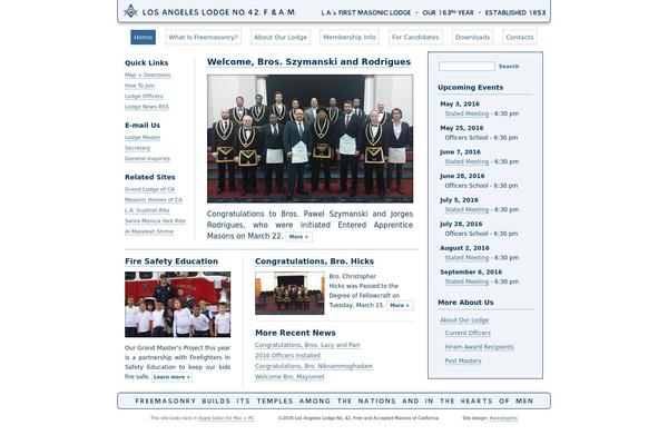 lodge42.org site used Avatar