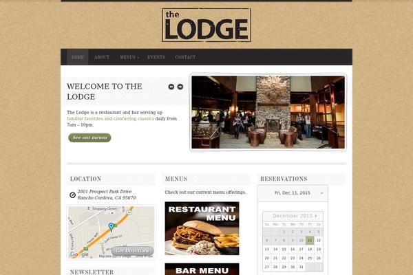 Diner theme site design template sample