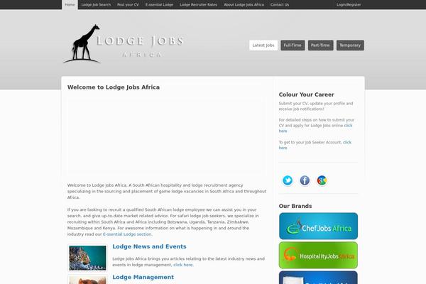 Jobroller theme site design template sample