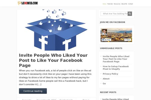 Focusblog theme site design template sample