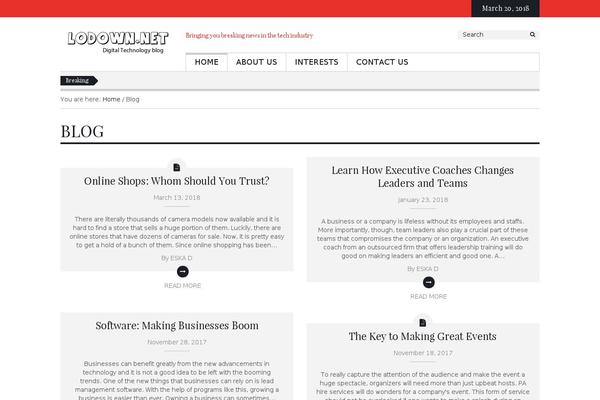 Revant theme site design template sample