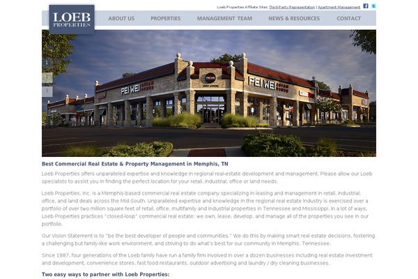 loebproperties.com site used Loeb