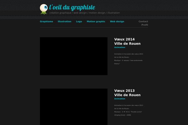loeildugraphiste.com site used Sharpfolio
