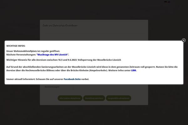 Site using Popup Builder plugin