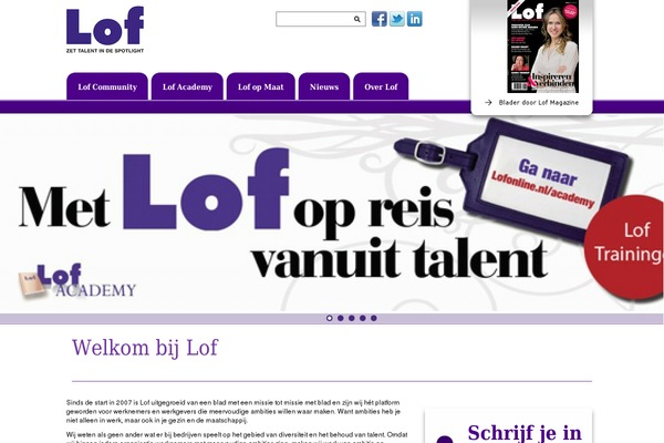 Lof theme site design template sample