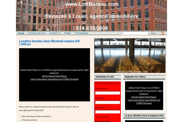 loftbureau.com site used Flexi-Blue