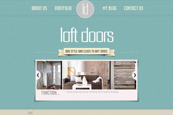 Retro theme site design template sample