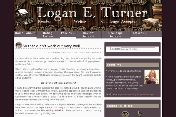 Logan theme site design template sample