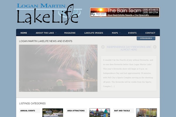 Listings theme site design template sample