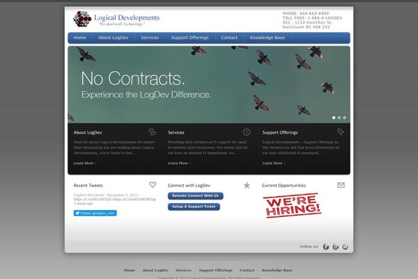 Debonair theme site design template sample