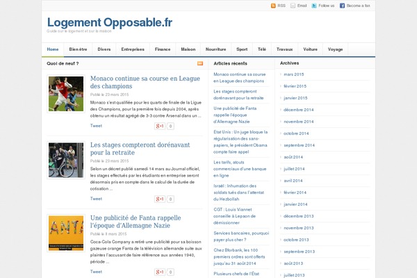 Daily theme site design template sample