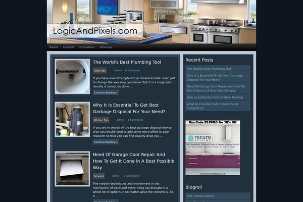 Chip Zero theme site design template sample