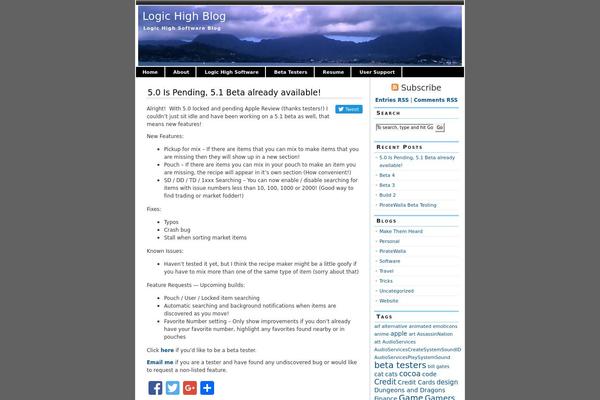magicblue theme site design template sample