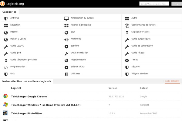 Logiciel theme websites examples