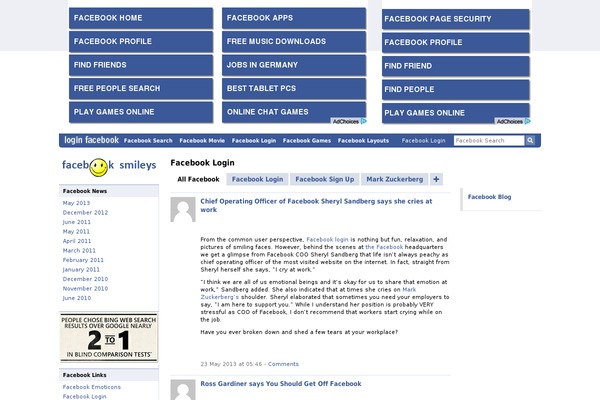 Smells Like Facebook theme site design template sample