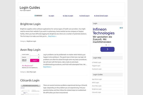 Iconic One theme site design template sample