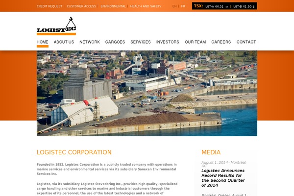 logistec.com site used Divi-bang