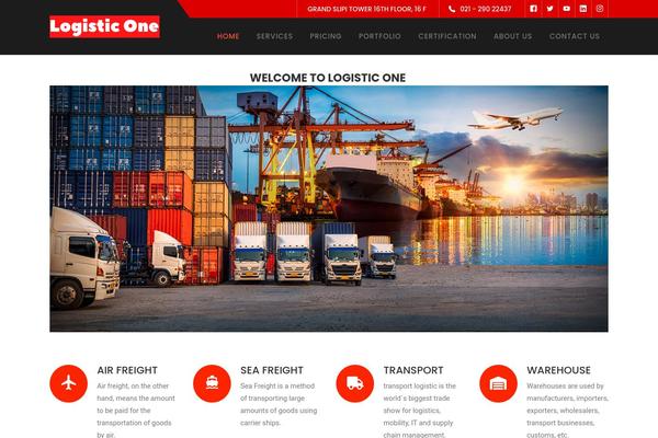 Logistix theme site design template sample