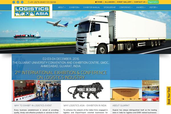 Logistic theme site design template sample