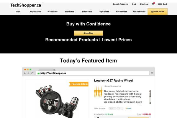 logitech.ca site used Ad Flex Niche