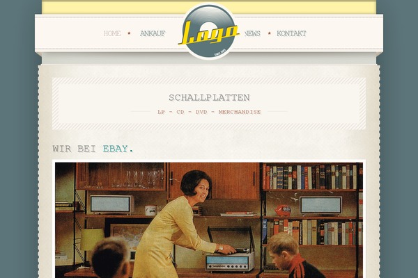 Retro theme site design template sample