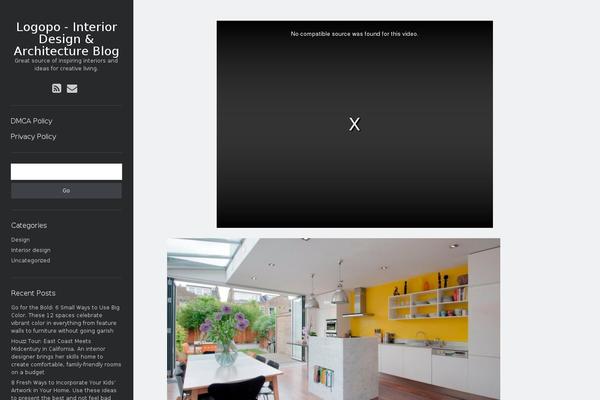 Author theme site design template sample