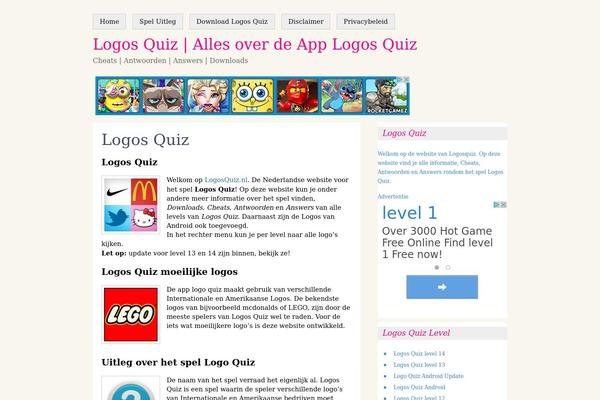 logosquiz.nl site used Social