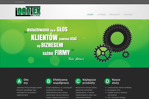 Inspire theme site design template sample
