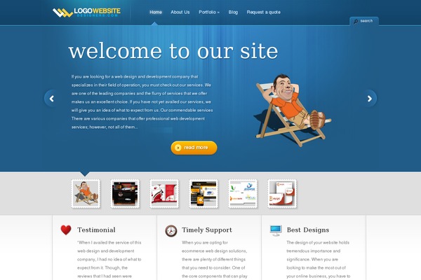 TheCorporation theme site design template sample