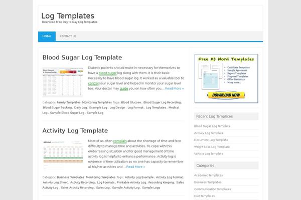 Iconic One theme site design template sample
