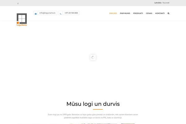 Industrial theme site design template sample