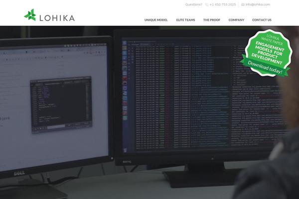lohika.com site used Lohika