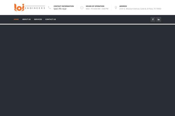 Roof theme site design template sample