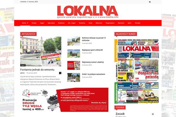 Newspaper theme site design template sample