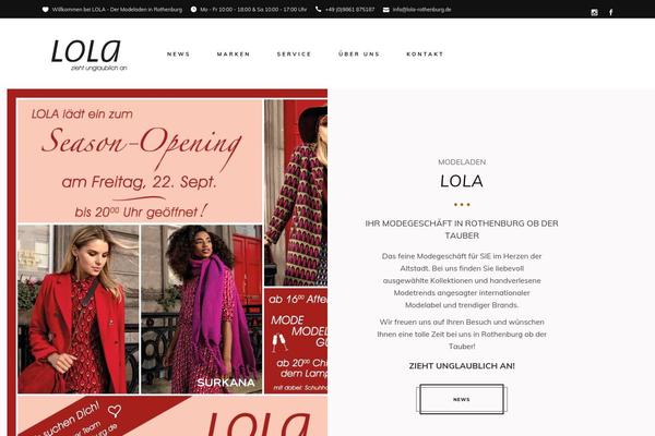 Audrey theme site design template sample