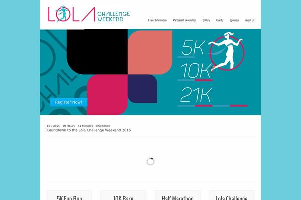 lolachallenge.com site used Striking