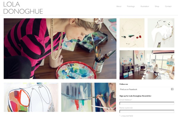 loladonoghue.com site used Exhibitiondessign