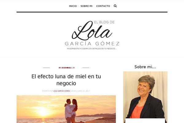 lolagarciagomez.com site used Sugarblog