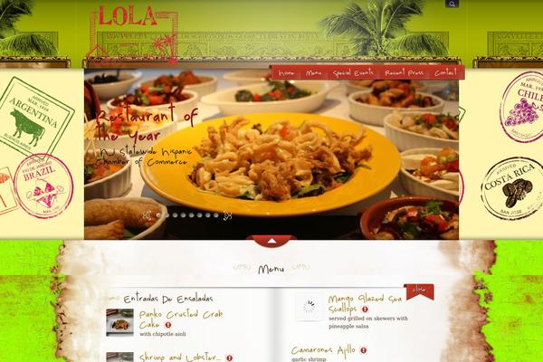 MyRestaurant theme site design template sample