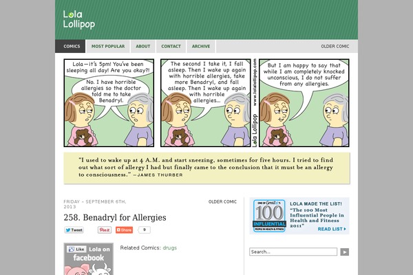 ComicPress theme site design template sample