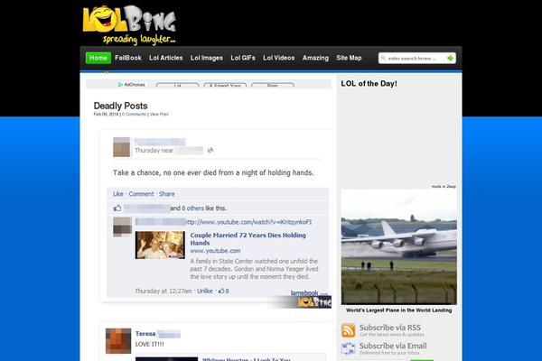 Site using Sharebar plugin